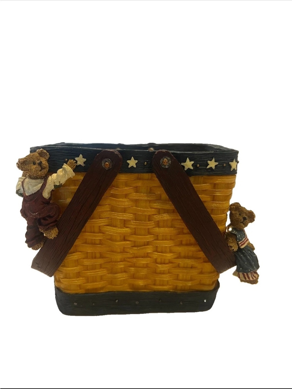 Boyds Bears & Friends "Dolly and Mattie's Utensil and Napkin Holder" #999964V